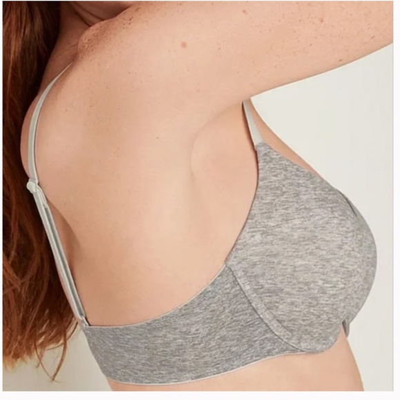 PINK VICTORIA’S SECRET Wear Everywhere Push-up Bra Size 34C Heather Grey - Picture 2 of 9